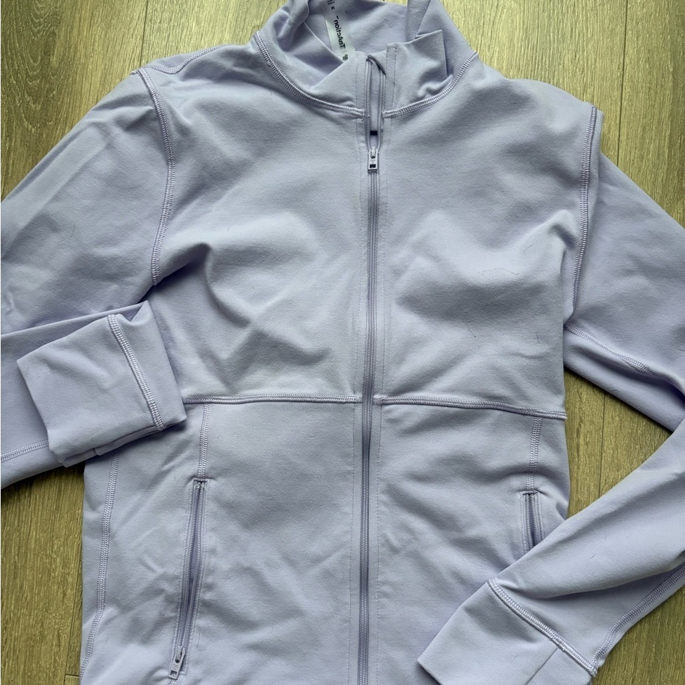 💜TNA ACTION ZIP WORK OUT SWEATER🩶